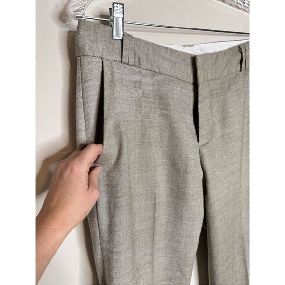 Banana republic grey wide leg Martin fit wool blend pants sz 8 - Picture 2 of 8